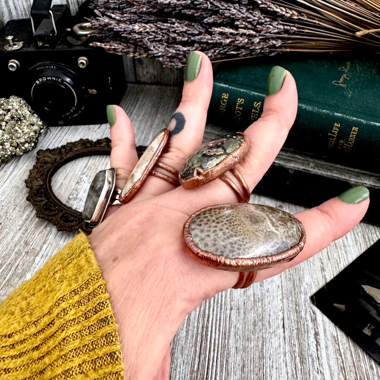 Size 10 Copper / Silver FLASH SALE - NEW or Discontinued or Imperfect Jewelry -  # 240 - 243