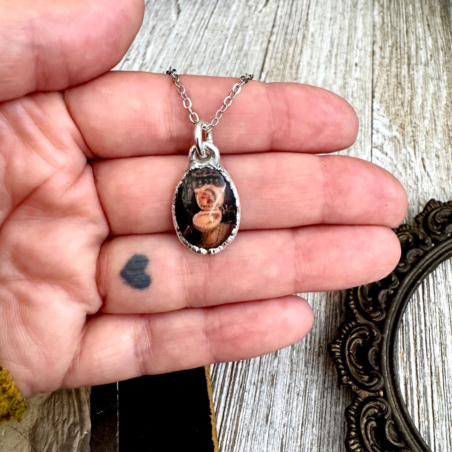 Road To Nowhere - Vintage Dive Bar Toilet Necklace Fine Silver - One of a Kind