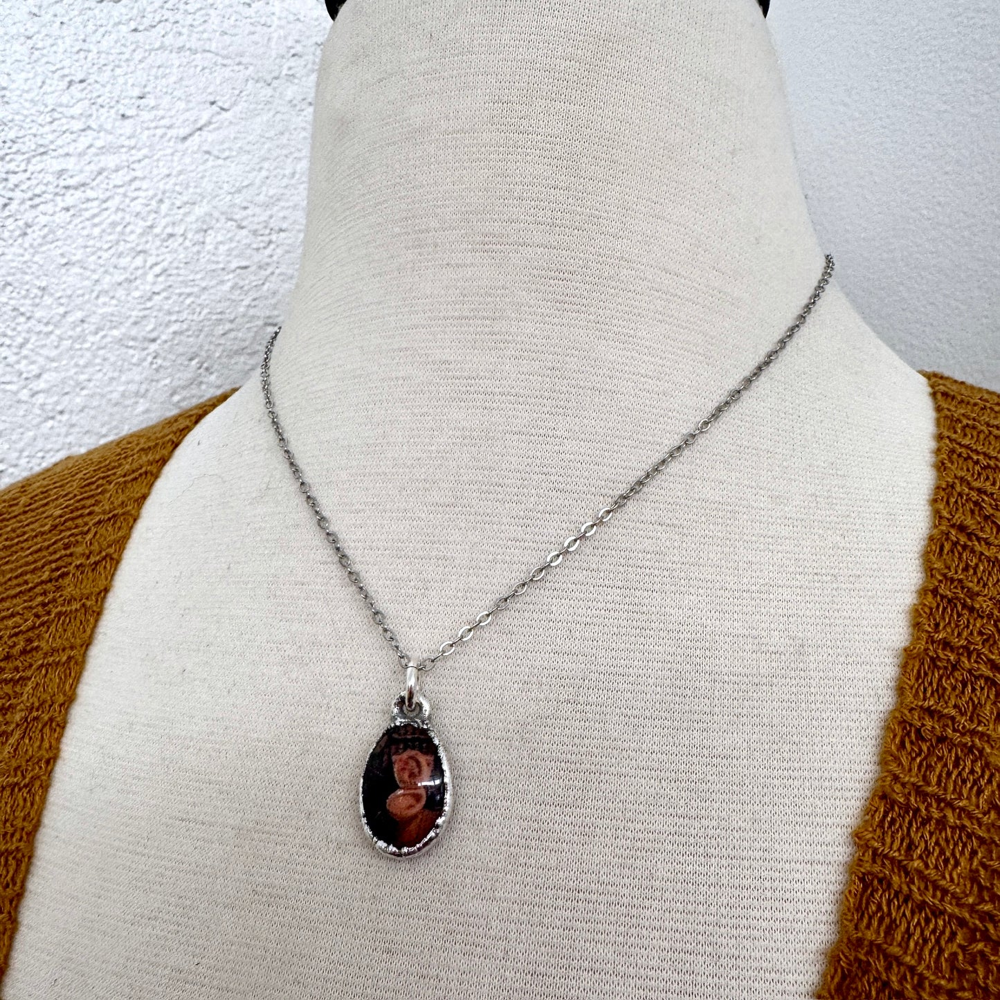 Road To Nowhere - Vintage Dive Bar Toilet Necklace Fine Silver - One of a Kind
