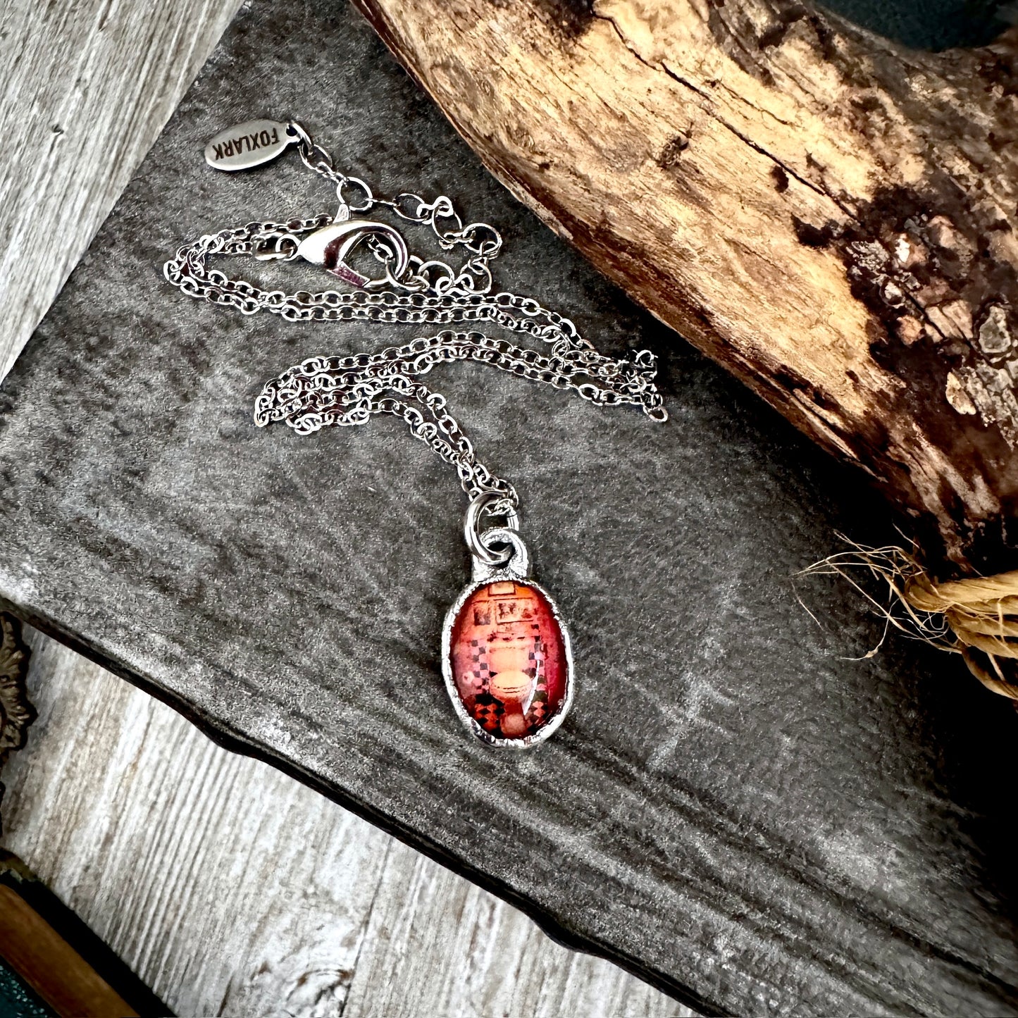 Road To Nowhere - Vintage Dive Bar Bathroom Toilet Necklace Fine Silver - One of a Kind