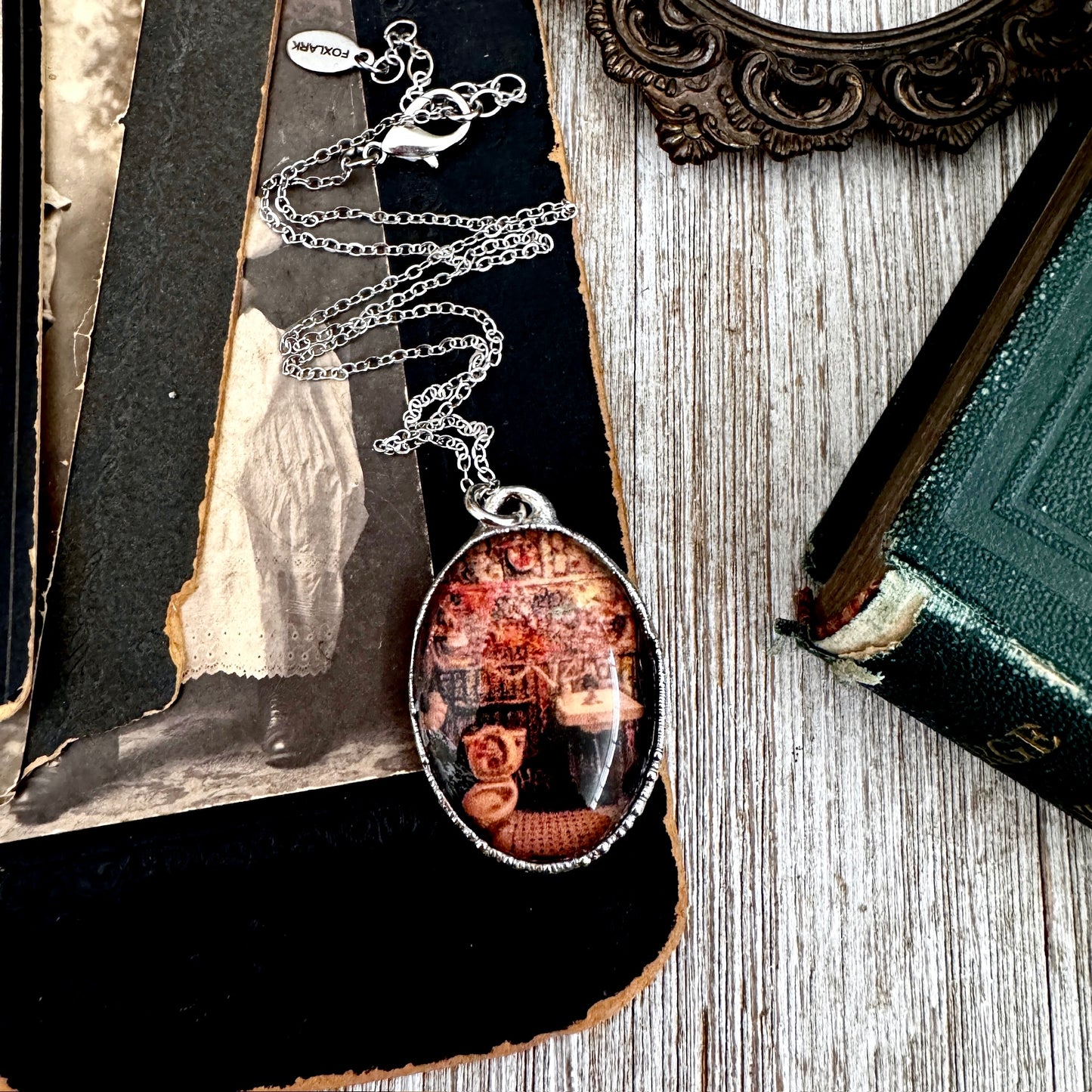 Road To Nowhere - Vintage Dive Bar Bathroom Graffiti Necklace Fine Silver - One of a Kind