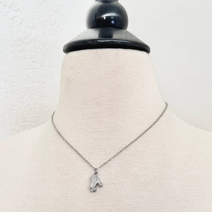 Roller Skate Charm stainless steel pendant necklace from the Lucky Charm Bar at Foxlark