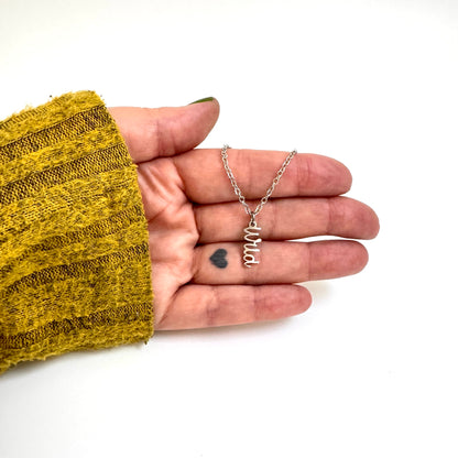 Wild Charm stainless steel pendant necklace from the Lucky Charm Bar at Foxlark