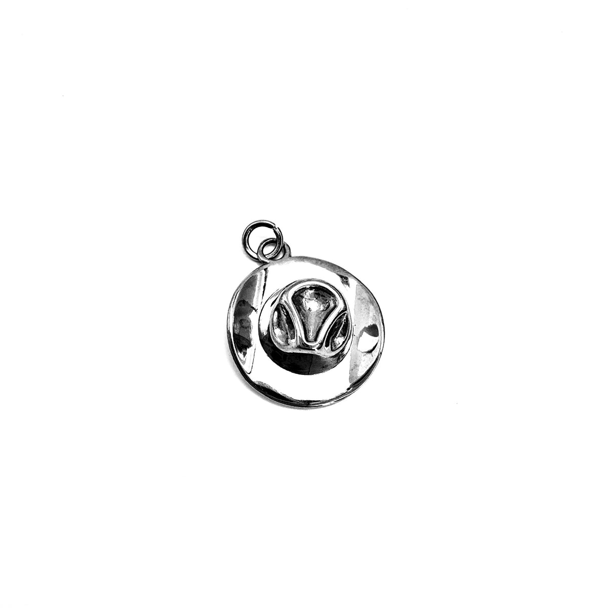 Cowboy Hat Charm stainless steel western pendant necklace from the Lucky Charm Bar at Foxlark