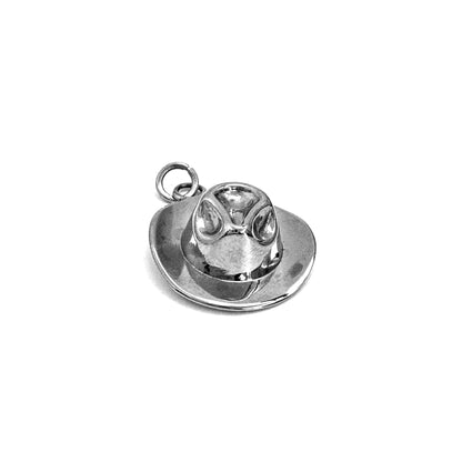 Cowboy Hat Charm stainless steel western pendant necklace from the Lucky Charm Bar at Foxlark