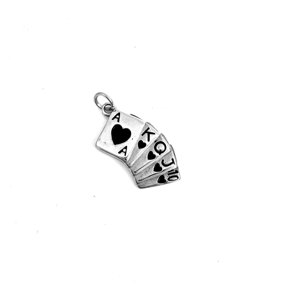 Playing Cards Charm stainless steel pendant necklace from the Lucky Charm Bar at Foxlark