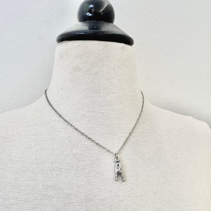 Rock On Hand Charm stainless steel pendant necklace from the Lucky Charm Bar at Foxlark