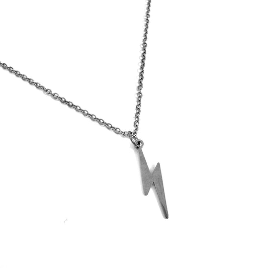 FoXLARK lightning bolt charm pendant, dainty necklace charm with a striking lightning bolt design from the Lucky Charm Bar collection.