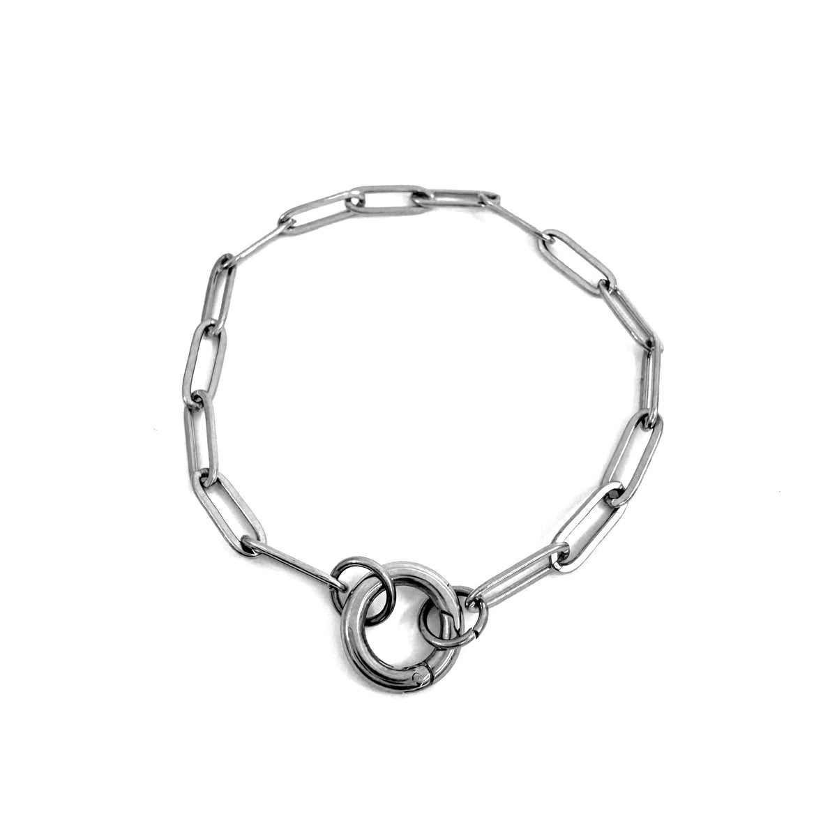 The Load-It-Up Charm Collector Bracelet - Paperclip Carabiner Chain from the Lucky Charm Bar by Foxlark