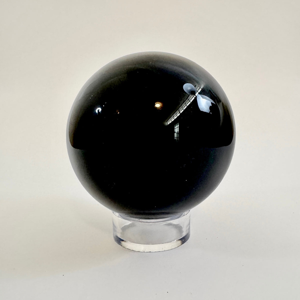 Large Black Obsidian Crystal Ball / FoxlarkCrystals