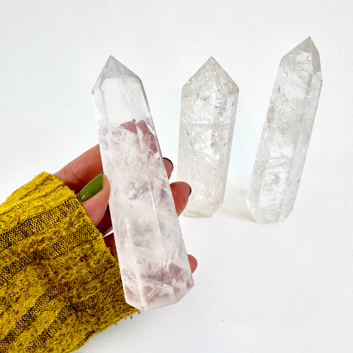 Self Standing Clear Quartz Crystal Point / FoxlarkCrystals