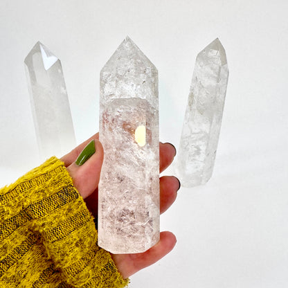 Self Standing Clear Quartz Crystal Point / FoxlarkCrystals