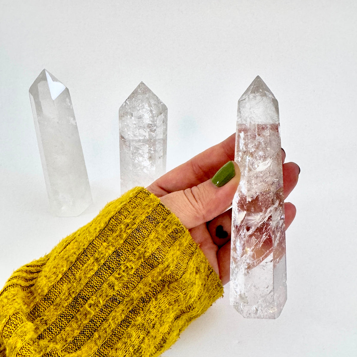 Self Standing Clear Quartz Crystal Point / FoxlarkCrystals