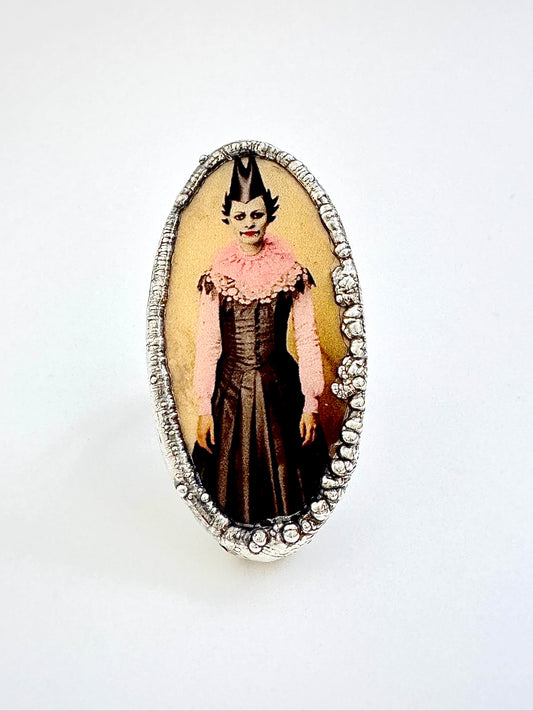 Party Girl Statement Ring – Fine Silver, Size 10 | The Weirdlings Collection