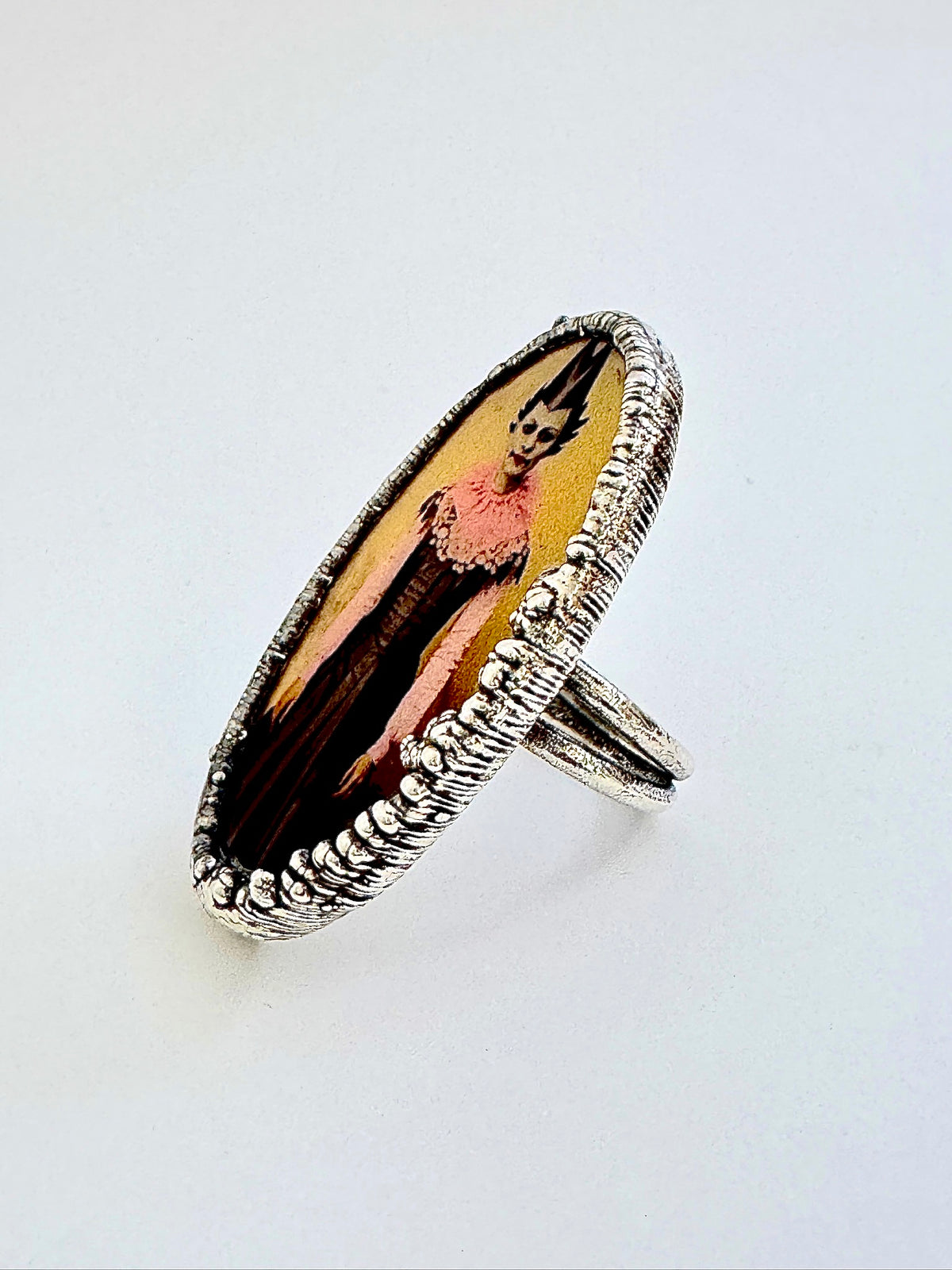 Party Girl Statement Ring – Fine Silver, Size 10 | The Weirdlings Collection