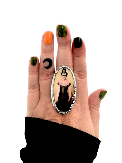 Party Girl Statement Ring – Fine Silver, Size 10 | The Weirdlings Collection