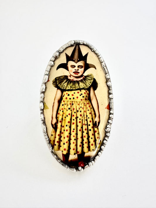 Party Girl Statement Ring – Fine Silver, Size 8 | The Weirdlings Collection