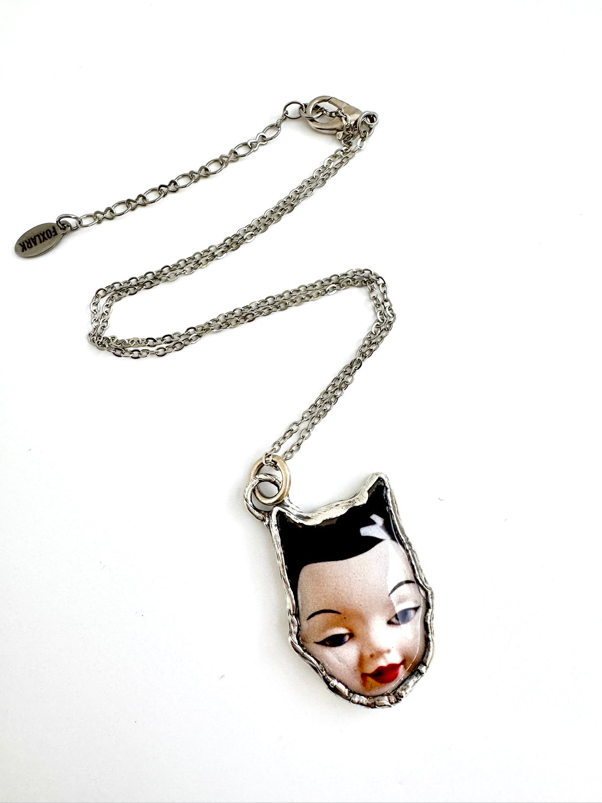 The Weirdlings Collection - Doll Head Necklace | Fine Silver