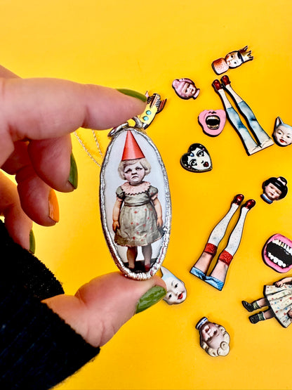 The Weirdlings Collection - Party Girl Necklace | Fine Silver