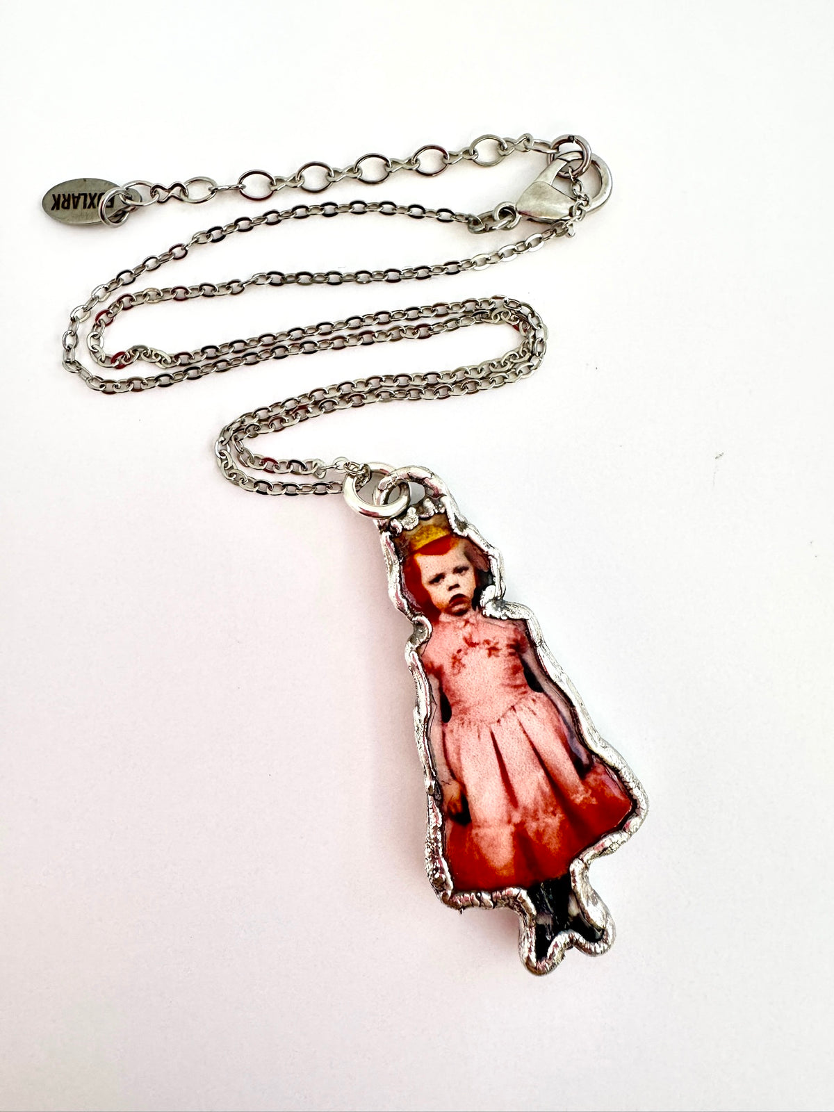 The Weirdlings Collection - Pink Party Girl Necklace | Fine Silver