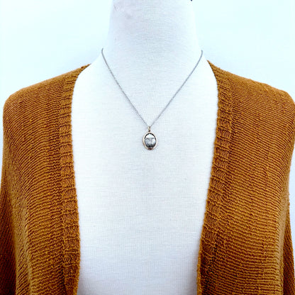 Tiny Talisman Collection - Sterling Silver Gold Scarab Necklace Pendant  /