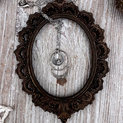 Scarab Evil Eye Talisman Necklace / Talisman Collection-Sterling Silver