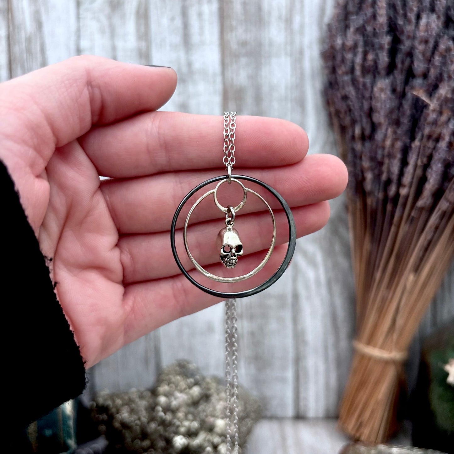 Human Skull Talisman Necklace / Talisman Collection-Sterling Silver