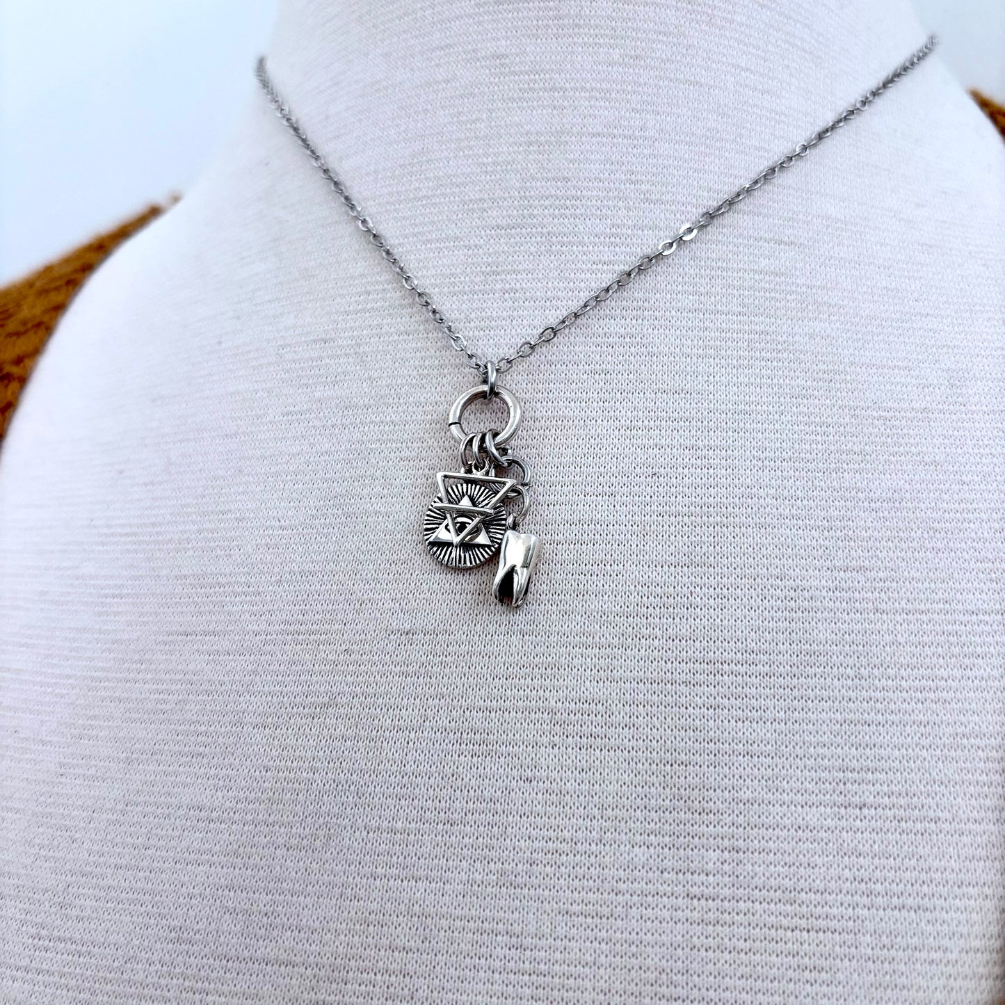 Multi Charm Talisman Necklace / Talisman Collection-Sterling Silver