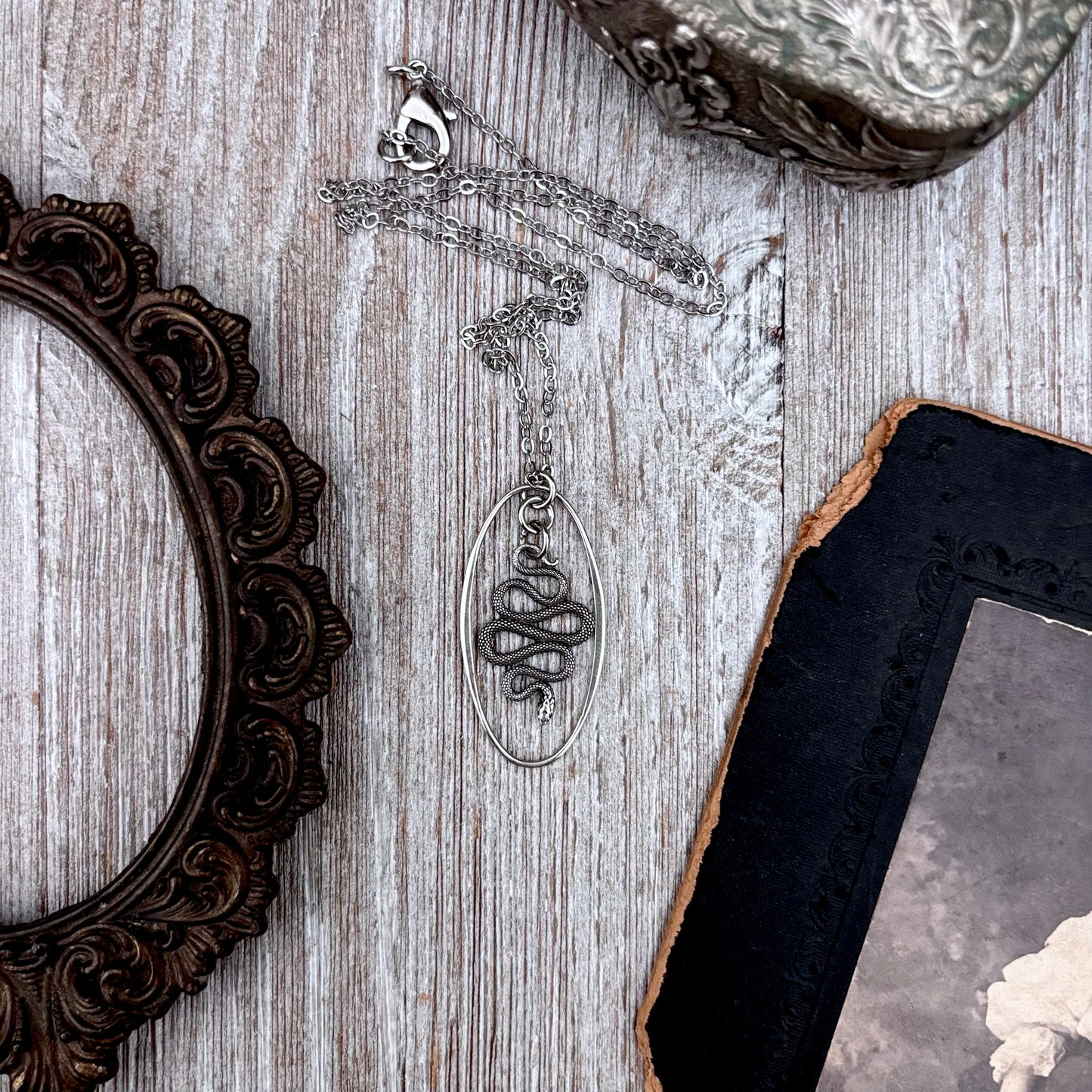Snake Talisman Necklace / Talisman Collection-Sterling Silver