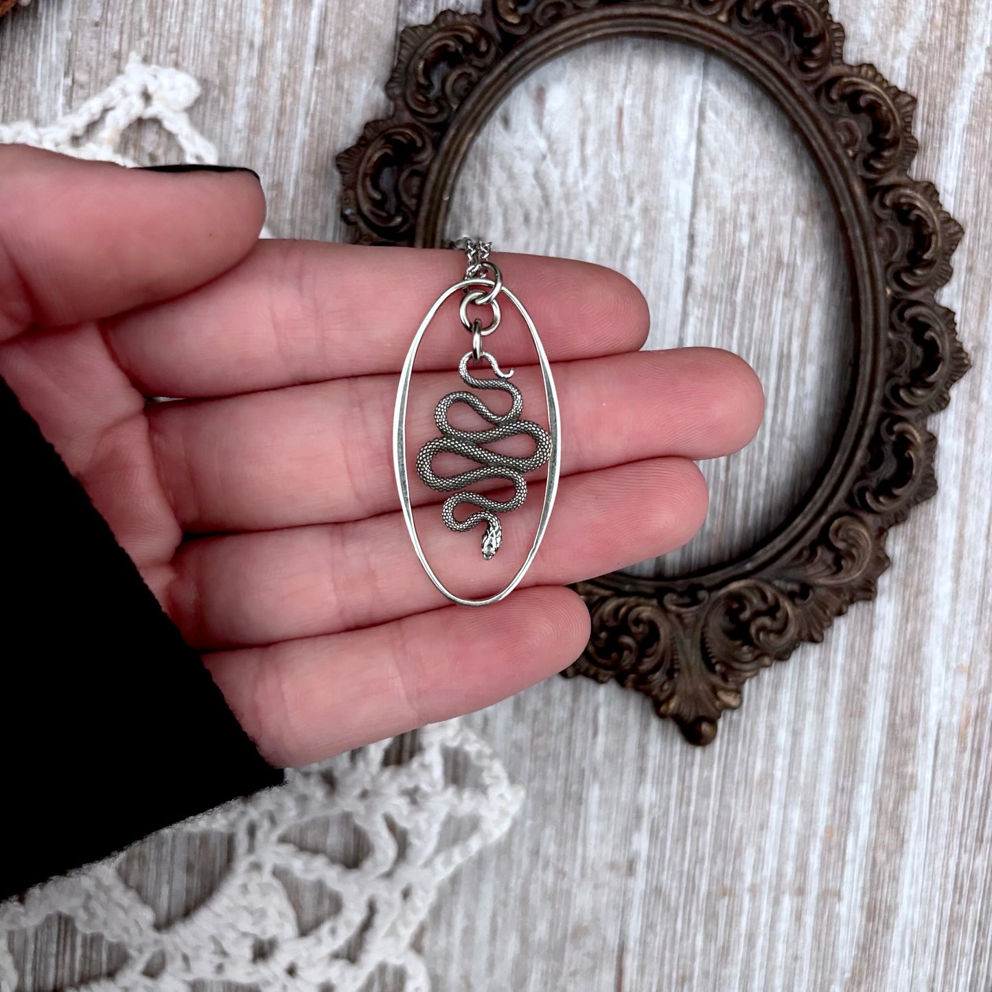 Snake Talisman Necklace / Talisman Collection-Sterling Silver