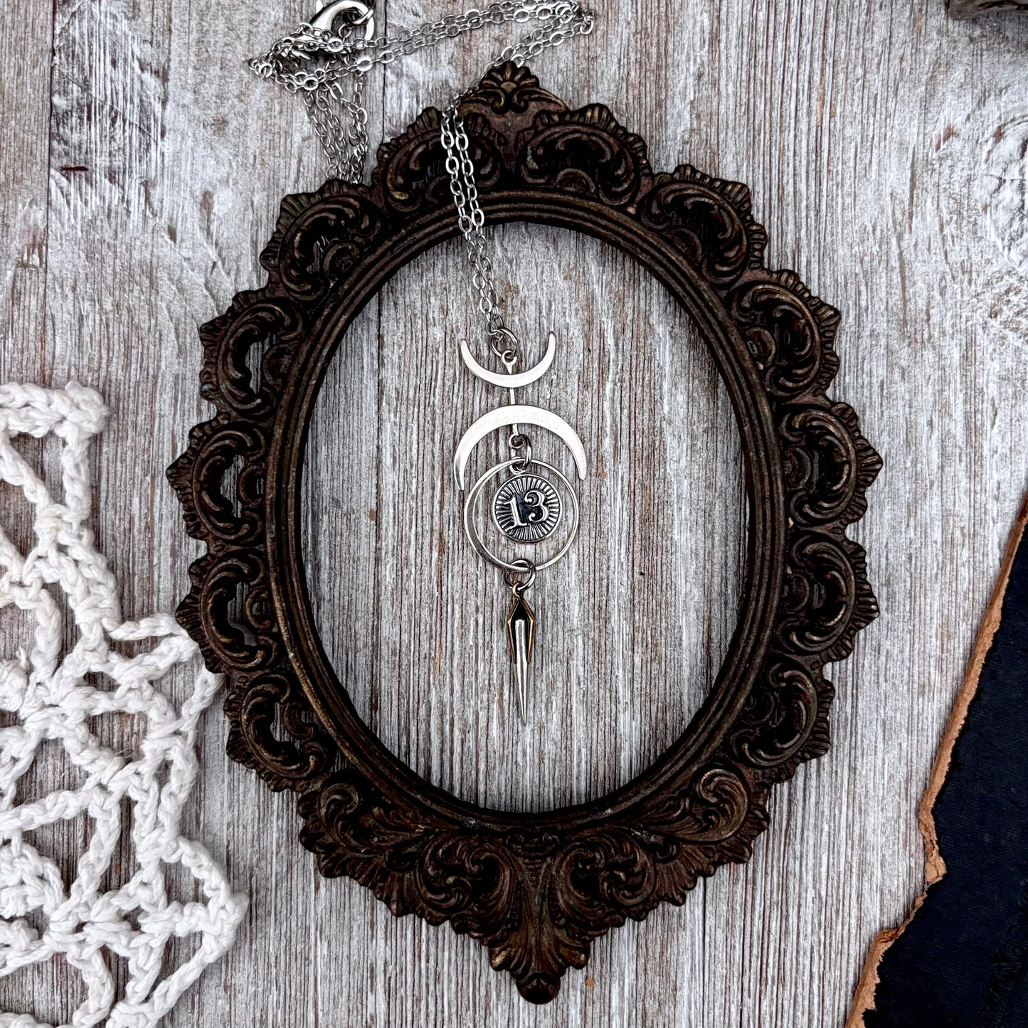 Thirteen Moon Talisman Necklace / Talisman Collection-Sterling Silver