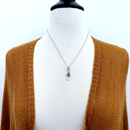 Diamond Snake Talisman Necklace / Talisman Collection-Sterling Silver