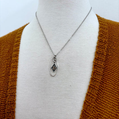 Diamond Snake Talisman Necklace / Talisman Collection-Sterling Silver