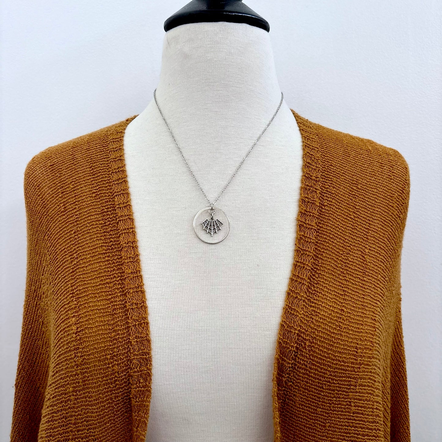 Spider Web  Talisman Necklace / Talisman Collection-Sterling Silver