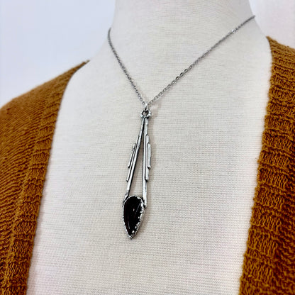 Red Carnelian Crystal Necklace in Fine Silver / Foxlark Collection - One of a Kind