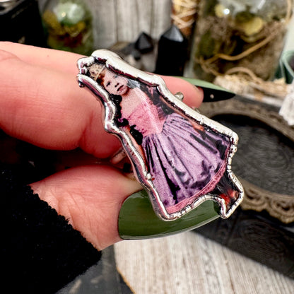 The Weirdlings - Fine Silver Ring Size 9 / One of a Kind FOXLARK