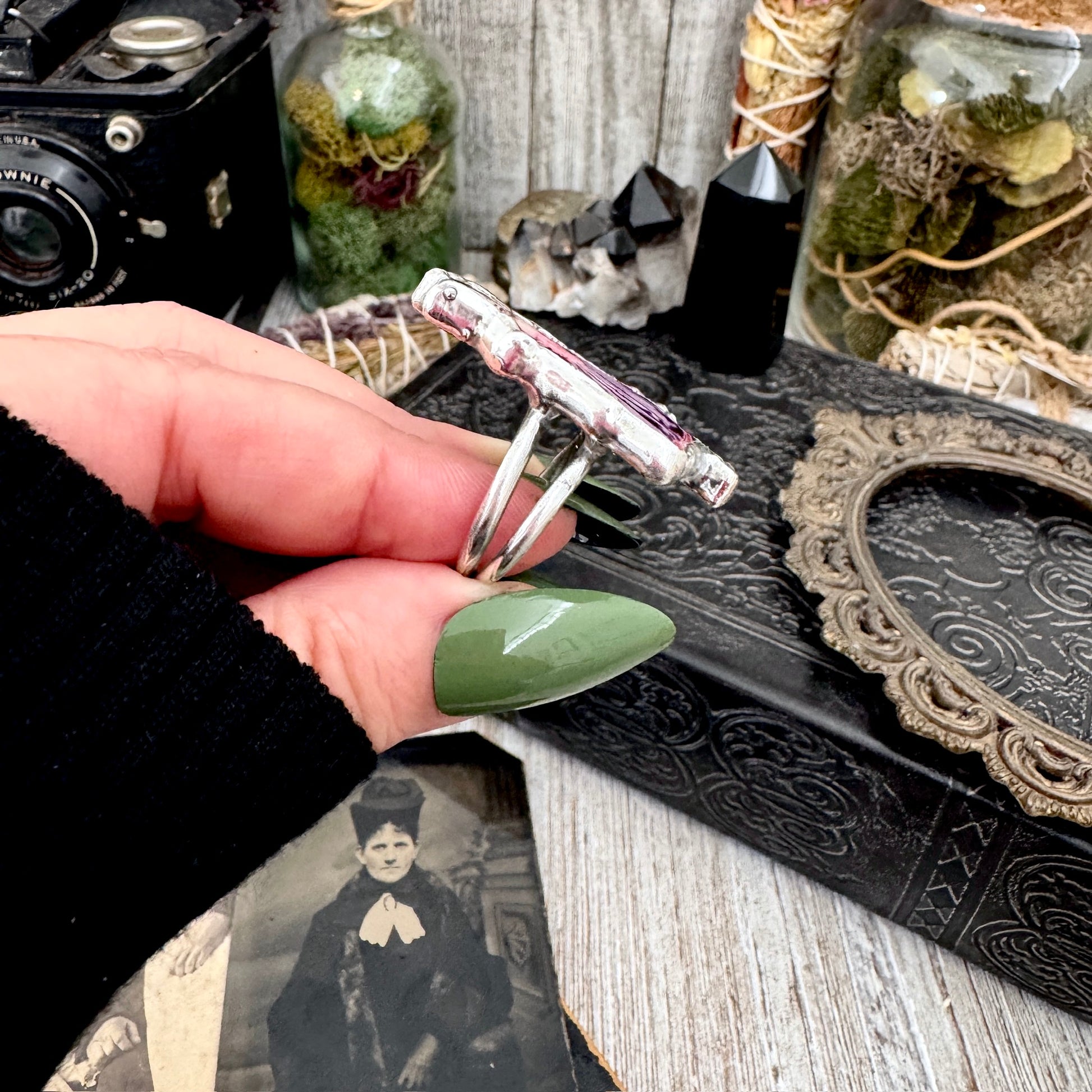 The Weirdlings - Fine Silver Ring Size 9 / One of a Kind FOXLARK