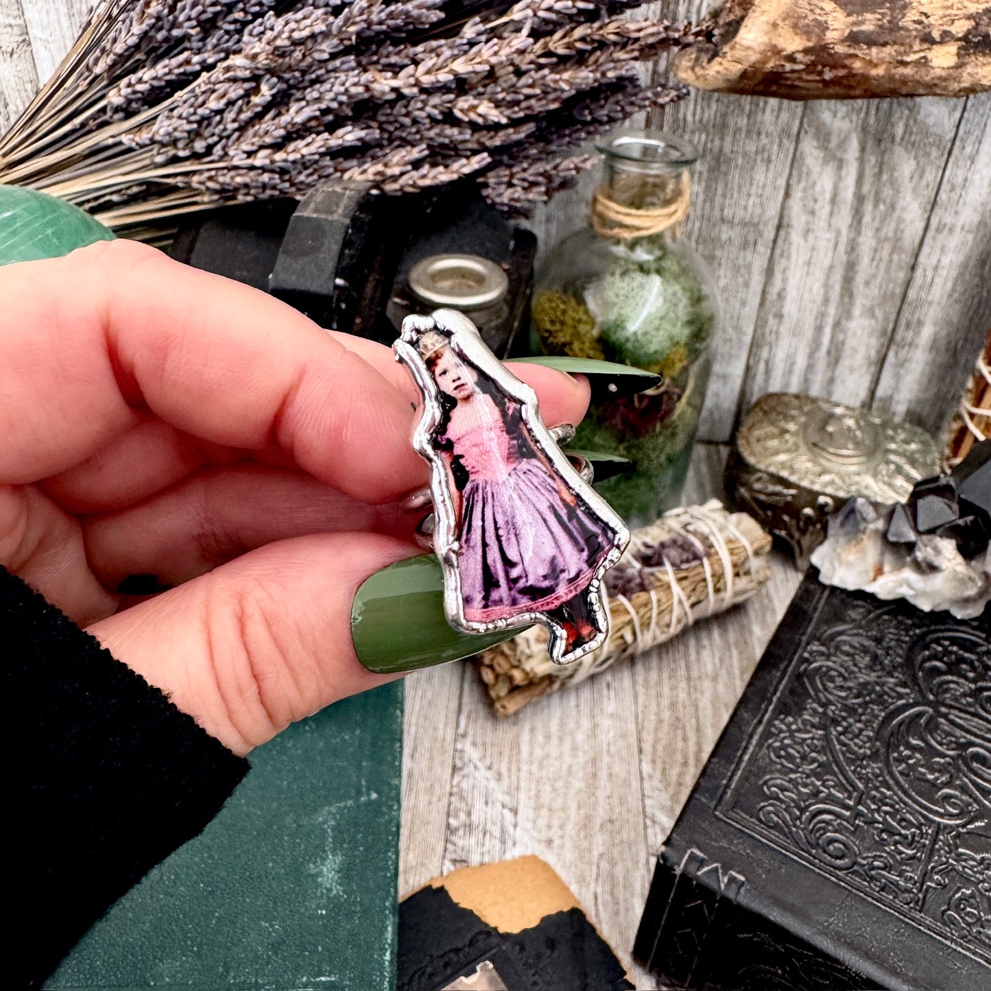 The Weirdlings - Fine Silver Ring Size 9 / One of a Kind FOXLARK