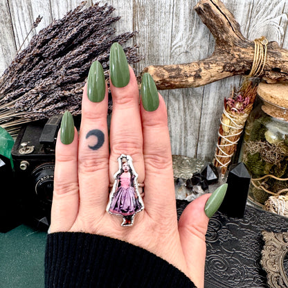 The Weirdlings - Fine Silver Ring Size 9 / One of a Kind FOXLARK
