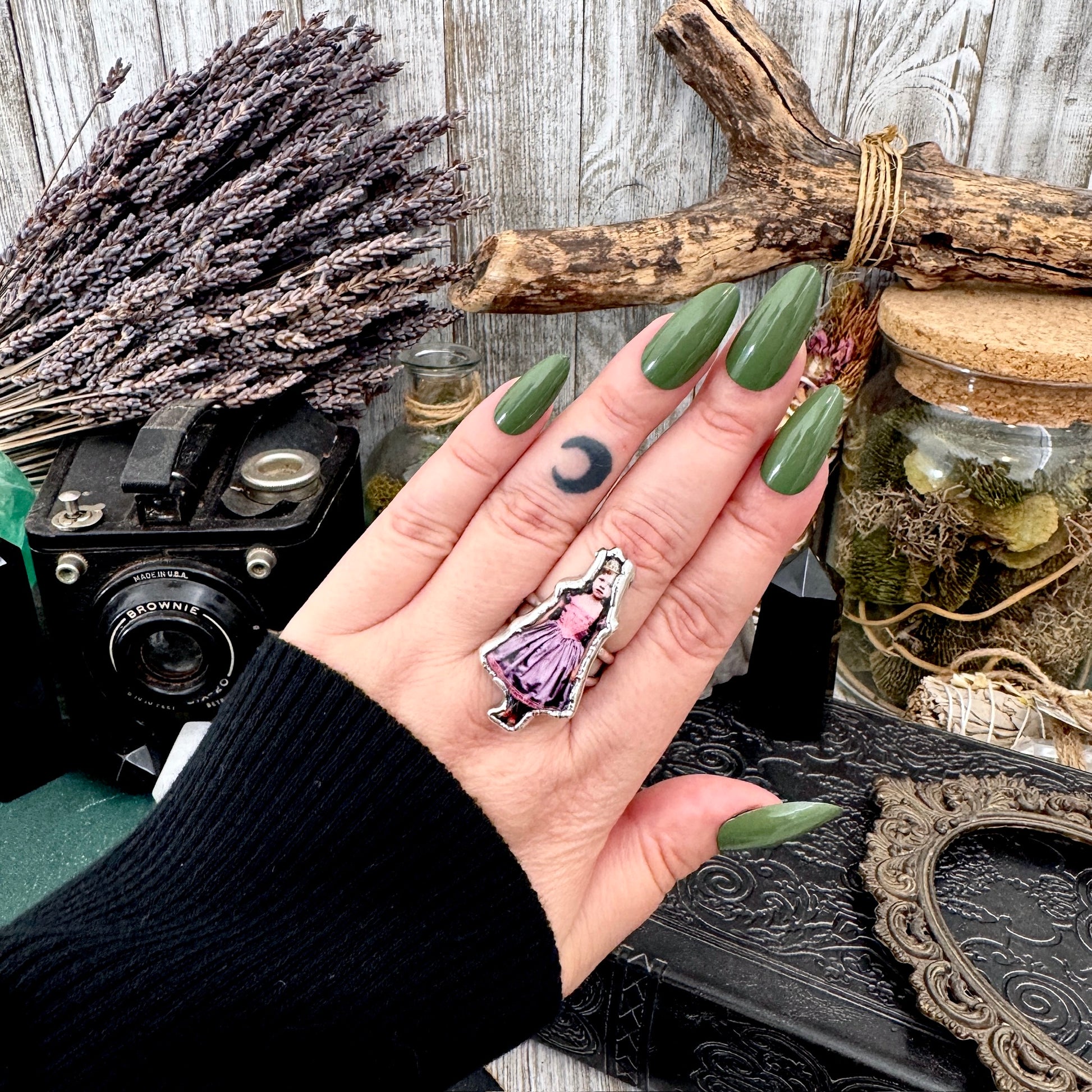The Weirdlings - Fine Silver Ring Size 9 / One of a Kind FOXLARK