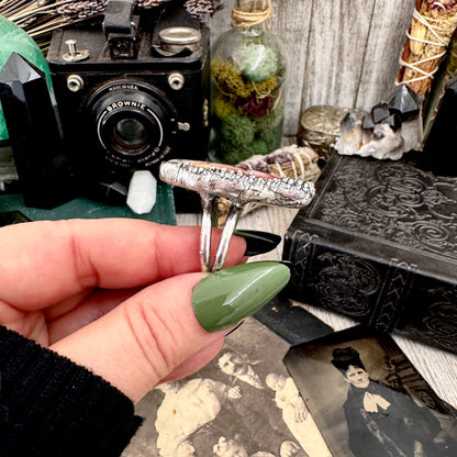 The Weirdlings - Fine Silver Ring Size 9 / One of a Kind FOXLARK