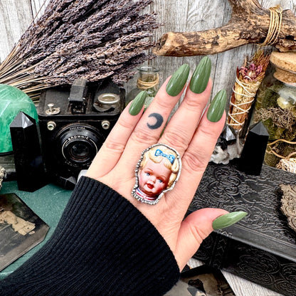The Weirdlings - Fine Silver Ring Size 9 / One of a Kind FOXLARK