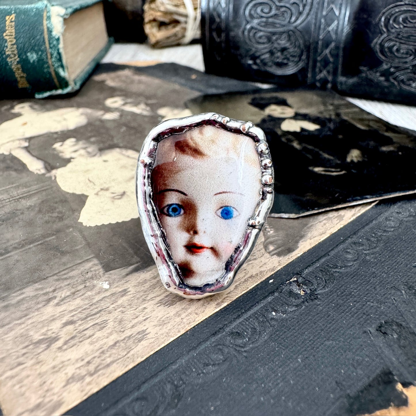 The Weirdlings - Fine Silver Ring Size 8 / One of a Kind FOXLARK
