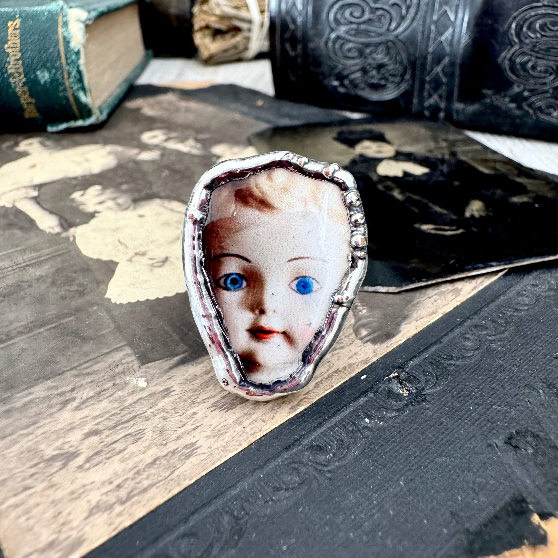 The Weirdlings - Fine Silver Ring Size 8 / One of a Kind FOXLARK