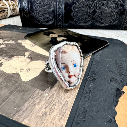 The Weirdlings - Fine Silver Ring Size 8 / One of a Kind FOXLARK