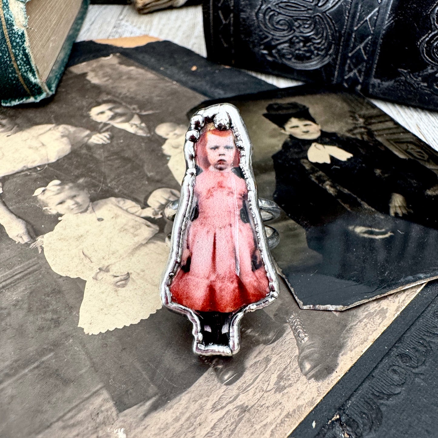 The Weirdlings - Fine Silver Ring Size 8 / One of a Kind FOXLARK