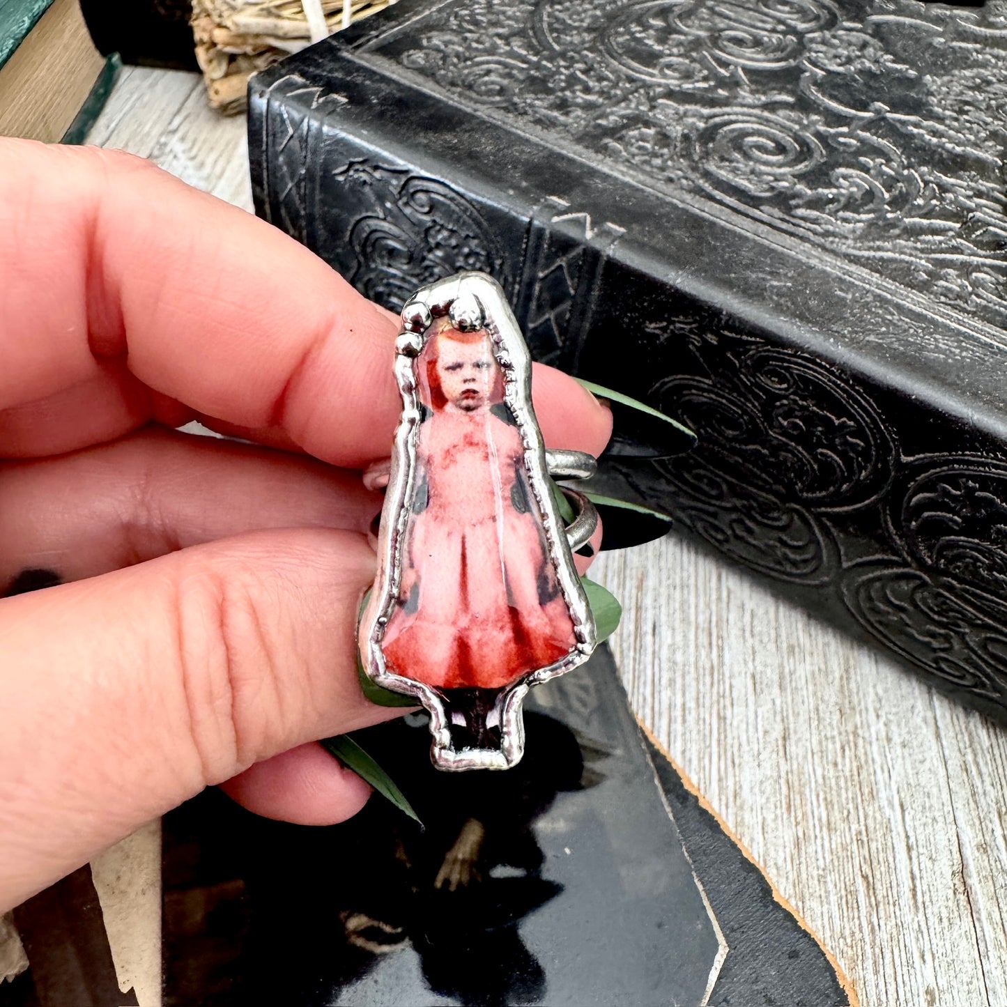 The Weirdlings - Fine Silver Ring Size 8 / One of a Kind FOXLARK