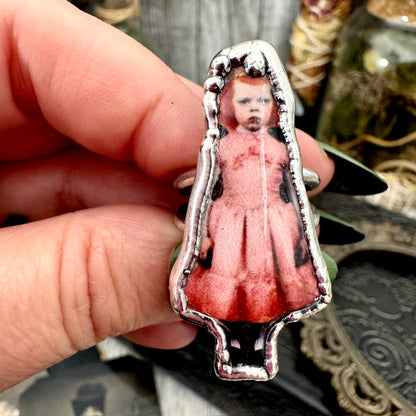 The Weirdlings - Fine Silver Ring Size 8 / One of a Kind FOXLARK