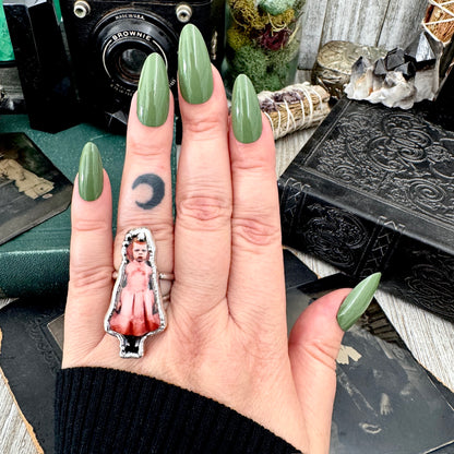 The Weirdlings - Fine Silver Ring Size 8 / One of a Kind FOXLARK