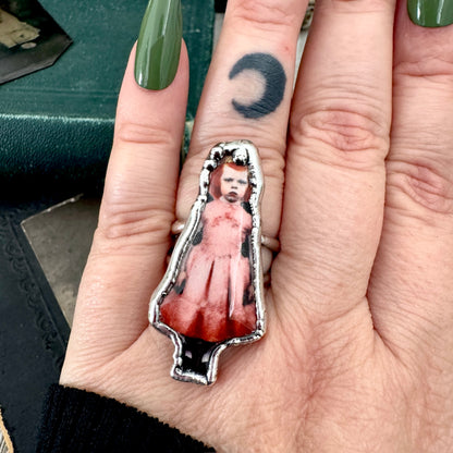 The Weirdlings - Fine Silver Ring Size 8 / One of a Kind FOXLARK